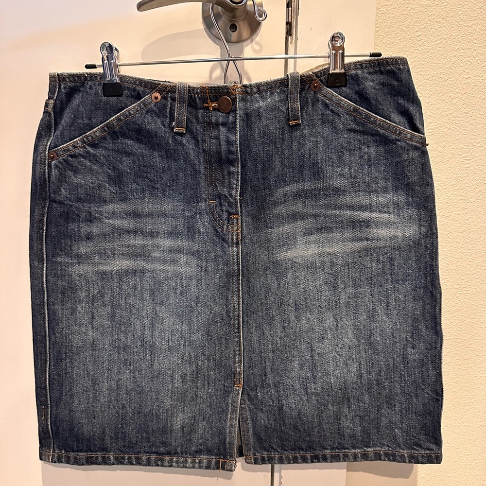 J.Crew Buttoned Denim Skirt